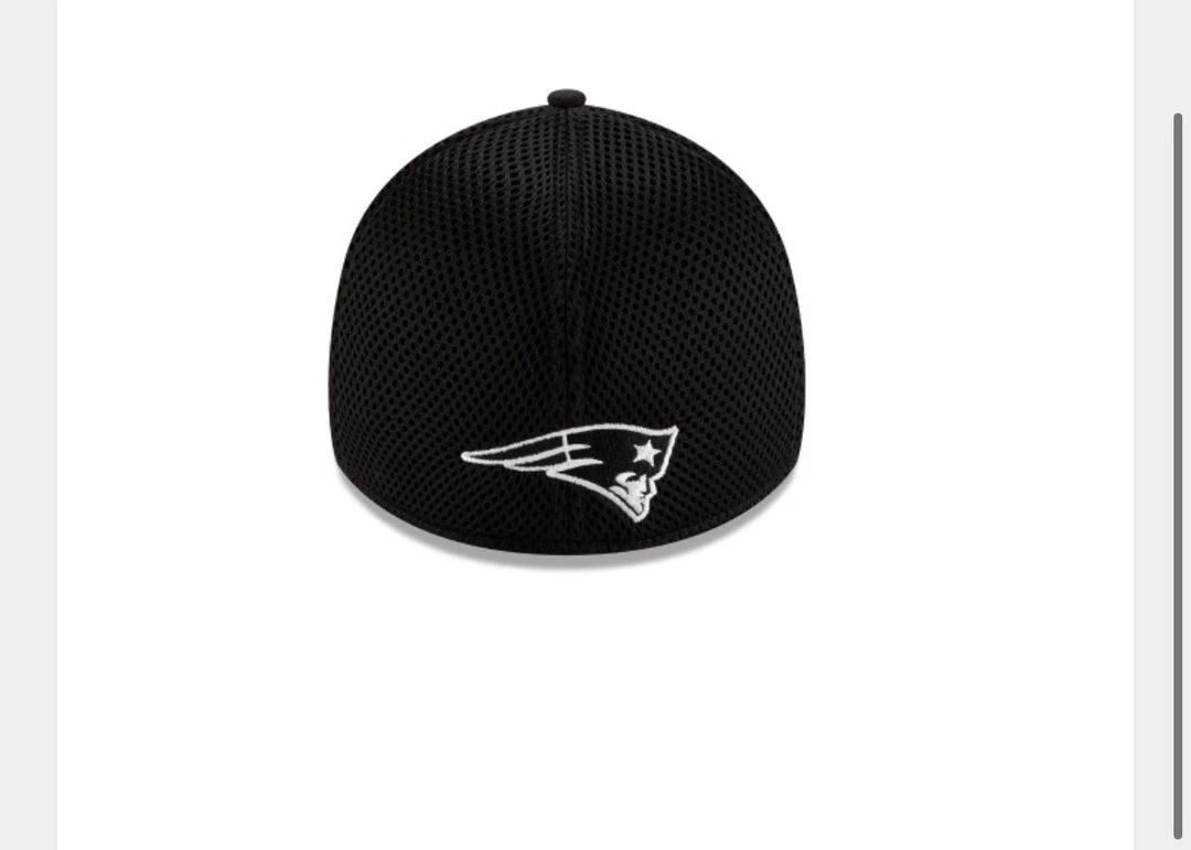NEW ERA New England Patriots Stretch Fit Black Hat 4 NEW ERA New England Patriots Stretch Fit Black Hat