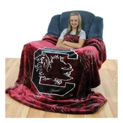 College Covers NCAA South Carolina Gamecocks Huge Raschel Throw Blanket