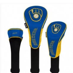 Wincraft Milwaukee Brewers 3 Set Golf Headcovers