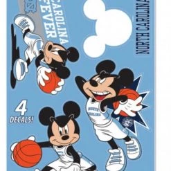 AtlanticCoastSports NORTH CAROLINA, UNIVERSITY OF / DISNEY MICKEY MOUSE BASKETBALL MULTI-USE DECAL 11" X 17" NCAA