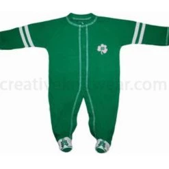 Creative Knitwear Notre Dame Fighting Irish Sports Shoe Footed Romper