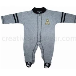 Creative Knitwear Appalachian State Mountaineer Sports Shoe Footed Romper 10 Creative Knitwear Appalachian State Mountaineer Sports Shoe Footed Romper