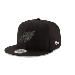 NEW ERA Philadelphia Eagles Black On Black 9Fifty Snapback