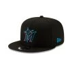 Miami Marlins New Era Kids Official 9fifty Youth Adjustable Hat Team