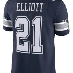 Dallas Cowboys Ezekiel Elliott #21 Nike 1960 Navy Vapor Limited Jersey