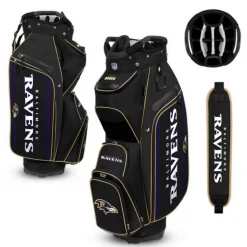 Wincraft Baltimore Ravens Cooler Cart Golf Bag 3 Free Shipping