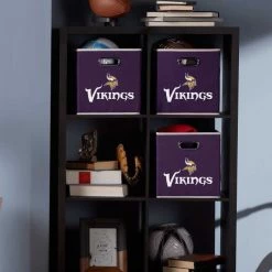 FRANKLIN Minnesota Vikings NFL® Collapsible Storage Bins