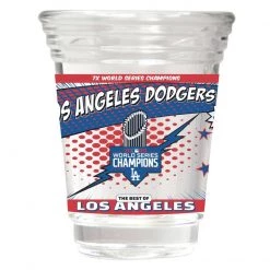 Great American Products Los Angeles Dodgers MLB 2020 World Series Champion 2 Oz. Round Shot Glass