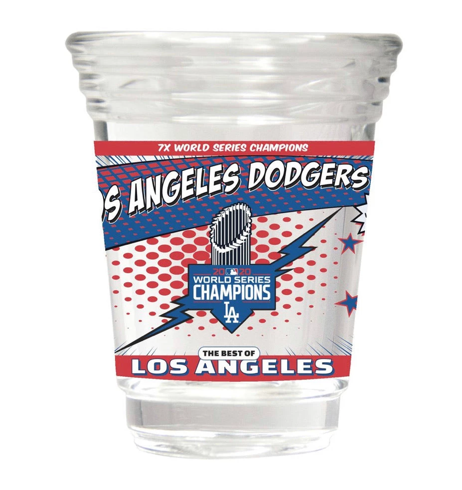 Great American Products Los Angeles Dodgers MLB 2020 World Series Champion 2 Oz. Round Shot Glass 3 Great American Products Los Angeles Dodgers MLB 2020 World Series Champion 2 Oz. Round Shot Glass