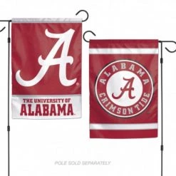Wincraft NCAA Alabama Roll Tide Garden Flags 2 Sided 12.5" X 18"