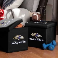 FRANKLIN Baltimore Ravens NFL® Storage Ottoman