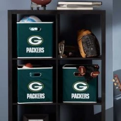 FRANKLIN Green Bay Packets NFL® Collapsible Storage Bins