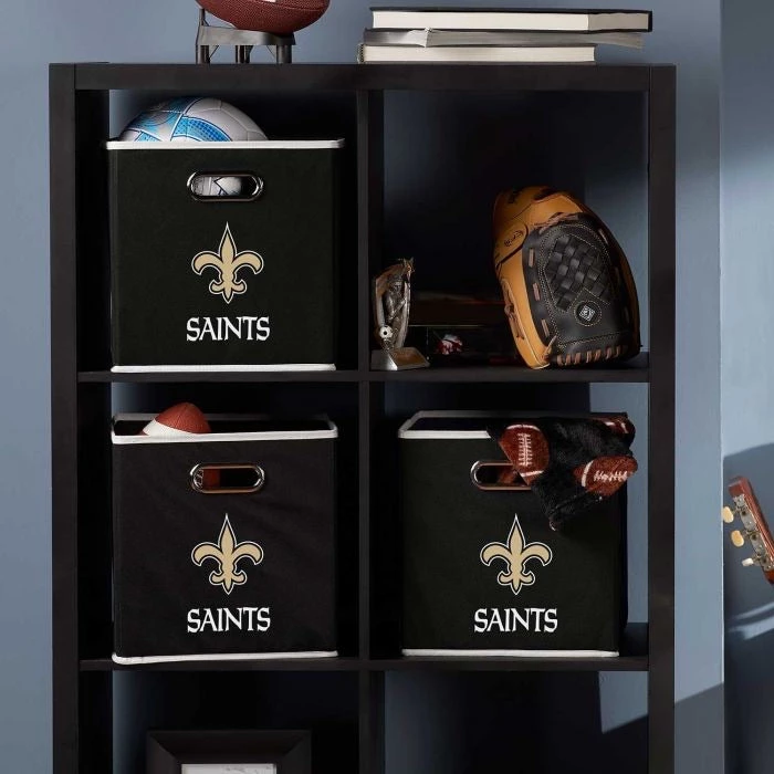 FRANKLIN New Orleans Saints NFL® Collapsible Storage Bins 5 FRANKLIN New Orleans Saints NFL® Collapsible Storage Bins