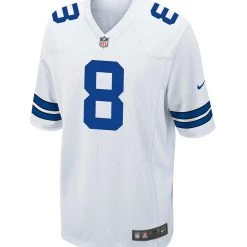Dallas Cowboys Troy Aikman #8 Nike White Game Replica Jersey