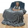 College Covers HOUNDSTOOTH THROW BLANKET / BEDSPREAD NCAA