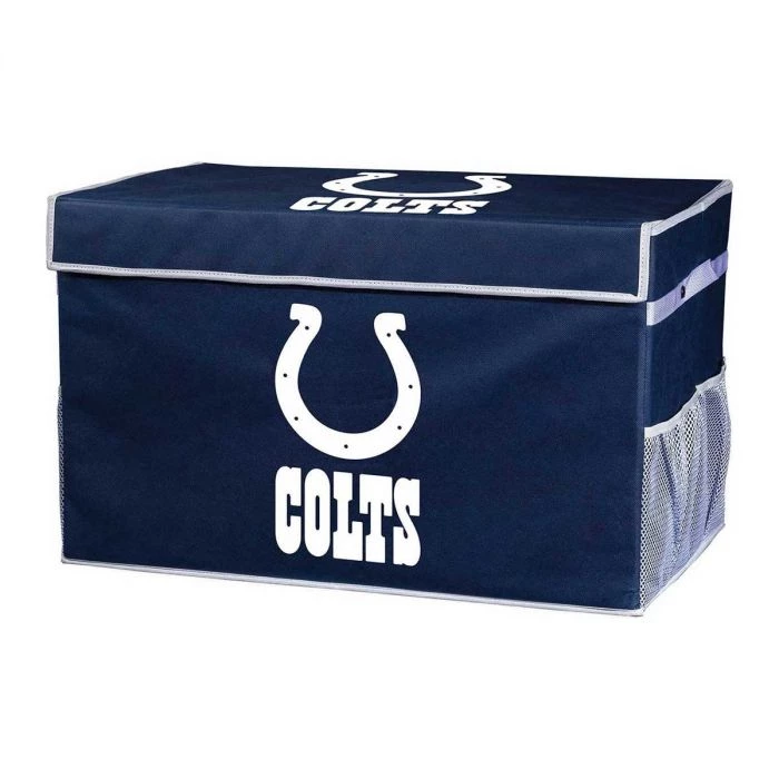 FRANKLIN Indianapolis Colts NFL® Collapsible Storage Footlocker Bins 3 FRANKLIN Indianapolis Colts NFL® Collapsible Storage Footlocker Bins