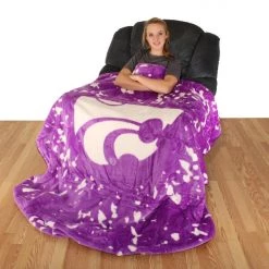 College Covers Kansas State Wildcats Throw Blanket / Bedspread 63" X 86"