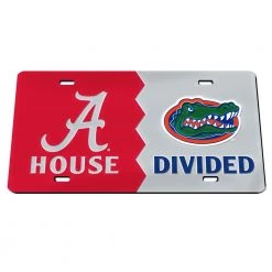 Wincraft NCAA Alabama Vs Florida Acrylic Classic License Plate
