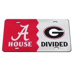 Wincraft NCAA Alabama Vs Georgia Acrylic Classic License Plate