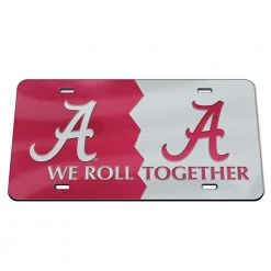 Wincraft Alabama Crimson Tide Acrylic Classic License Plate NCAA