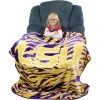 College Covers LSU Tigers Rachel Throw Blanket, 50" X 60" NCAA 2 College Covers LSU Tigers Rachel Throw Blanket, 50" X 60" NCAA