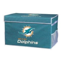 FRANKLIN Miami Dolphins Collapsible Storage Footlocker Bins