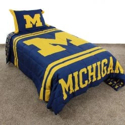 College Covers NCAA Michigan Wolverines Reversible Comforter Set