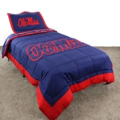 College Covers NCAA Ole Miss Rebels Reversible Comforter Set