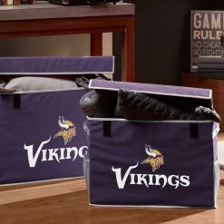 FRANKLIN Minnesota Vikings Collapsible Storage Footlocker Bins