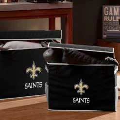 FRANKLIN NEW ORLEANS SAINTS Saints Collapsible Storage Footlocker Bins