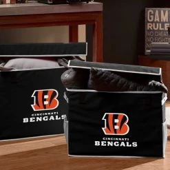 FRANKLIN CINCINNATI BENGALS Cincinnati Bengal's NFL® Collapsible Storage Footlocker Bins