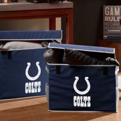 FRANKLIN Indianapolis Colts NFL® Collapsible Storage Footlocker Bins 5 FRANKLIN Indianapolis Colts NFL® Collapsible Storage Footlocker Bins