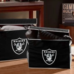 FRANKLIN Las Vegas Raiders Collapsible Storage Footlocker Bins