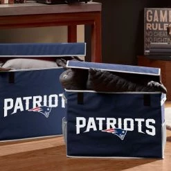 FRANKLIN New England Pats Collapsible Storage Footlocker Bins