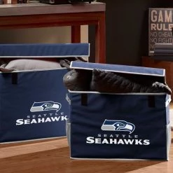 FRANKLIN Seattle Seahawks Storage Footlocker Bins 5 FRANKLIN Seattle Seahawks Storage Footlocker Bins