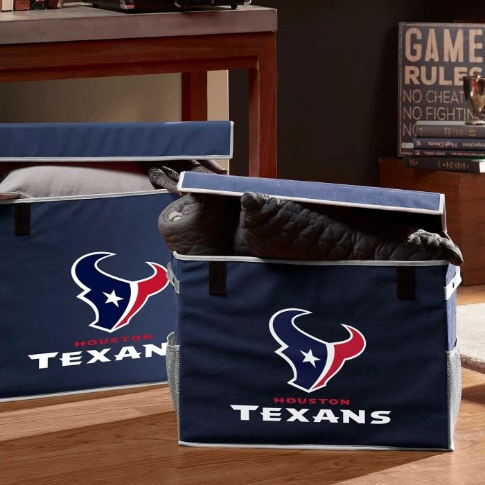 FRANKLIN Houston Texans NFL® Collapsible Storage Footlocker Bins 4 FRANKLIN Houston Texans NFL® Collapsible Storage Footlocker Bins