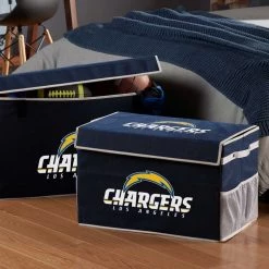 FRANKLIN Chargers Collapsible Storage Footlocker Bins LOS ANGELES CHARGERS