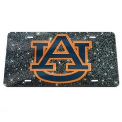 Wincraft Auburn Tigers Glitter Background Acrylic Classic License Plates NCAA