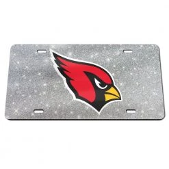 Wincraft ARIZONA CARDINALS. Arizona Cardinals Glitter Backgrounds Acrylic Classic License Plates