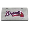 Wincraft Atlanta Braves Glitter Specialty Acrylic Classic License Plates