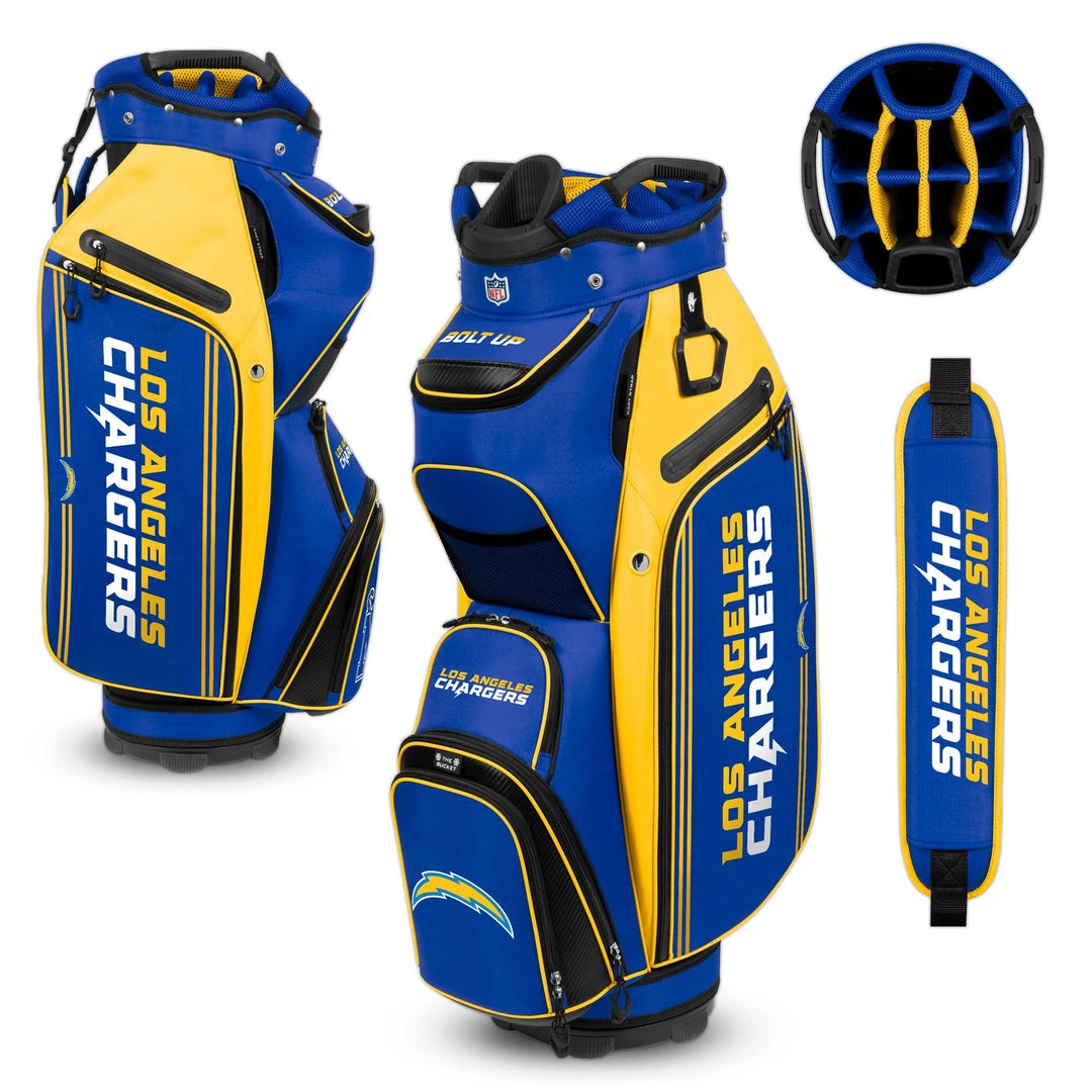 Wincraft Los Angels Chargers Bucket III Cooler Cart Bag 3 Wincraft Los Angels Chargers Bucket III Cooler Cart Bag