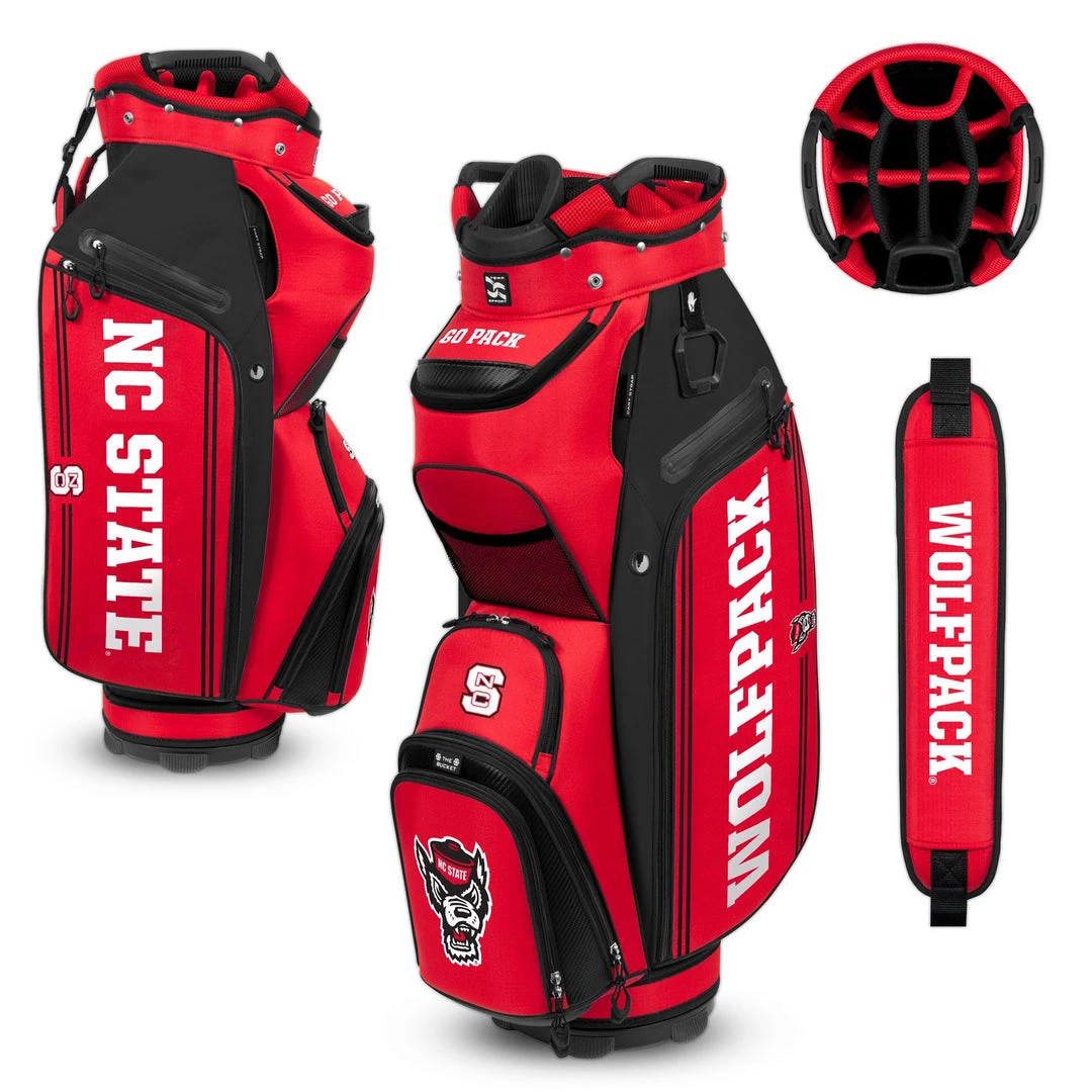 Wincraft NC State Wolfpack Bucket III Cooler Cart Bag NCAA 3 Wincraft NC State Wolfpack Bucket III Cooler Cart Bag NCAA