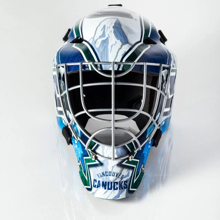 Vancouver Canucks Franklin GFM 1500: NHL® Team Goalie Helmet 4 Vancouver Canucks Franklin GFM 1500: NHL® Team Goalie Helmet