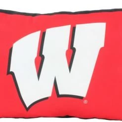 College Covers Wisconsin Badgers Fully Stuffed 28" Big Logo Pillow