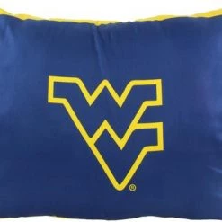 College Covers NCAA West Virginia Mountaineers Fully Stuffed Big Logo Pillow
